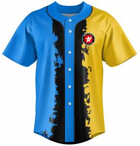 Jersey de béisbol personalizado para la sublimación de transferencia de impresión de tela 240 GSM - Product Image 1