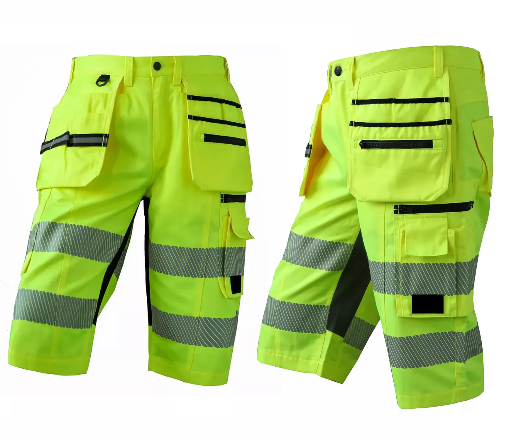 New Safety Work Wear 100% cotton Short Pants With Reflective Tape Made by Antom Enterprises