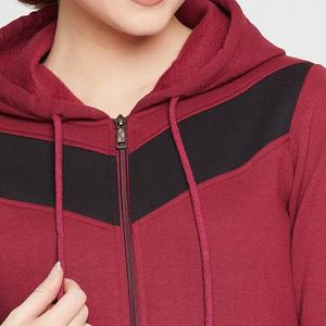 2025 sudaderas con capucha con cremallera de tendencia personalizada para mujeres con talla grande Boxy Fit cremallera con capucha sudaderas con capucha de gran tamaño para mujeres - Product Image 5