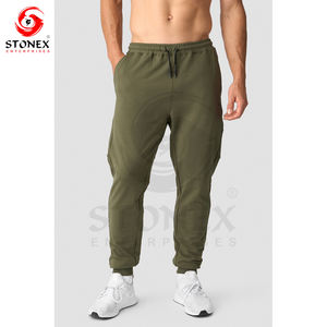 Pantalones de chándal personalizados de alta calidad, pantalones de chándal de algodón pesado acampanados, pantalones de chándal apilados para hombre - Product Image 4
