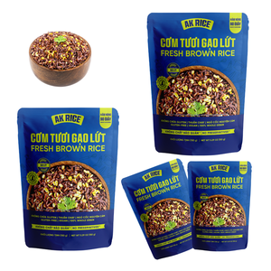 ข้าวกล้องสดพร้อมรับประทาน อาหารเพื่อสุขภาพ ฉลากสะอาด อาหารสำเร็จรูป ผลิตในเวียดนาม รับผลิตแบบ OEM ขายส่ง ราคาถูก - Product Image 1
