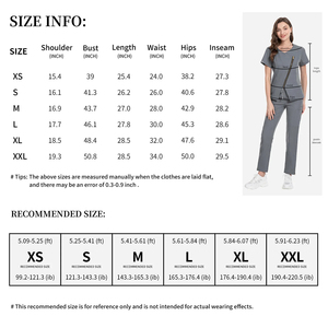 ชุดแพทย์สำหรับสุภาพสตรีชุดสครับพยาบาลพยาบาลโรงพยาบาลมีซิปเข้ารูปสีเทา - Product Image 5