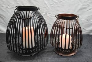 Decoraciones navideñas hechas a mano Linternas pequeñas de metal de alta calidad y tarros de velas Artesanía de hierro duradero 3 tamaños diferentes para uso doméstico - Product Image 6