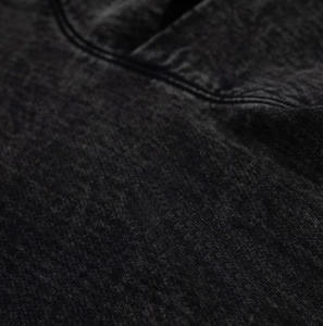 Ropa vaquera de invierno personalizada, chaqueta con capucha y hombros caídos, pantalones vaqueros lavados Vintage, forro polar con lágrimas, transpirable, de secado rápido para hombres - Product Image 3