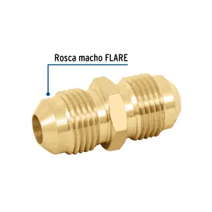 Foset 3/8 'X 3/8' ottone unione capezzolo accoppiamento rapido con NPT/BSP filo per applicazione acqua in scatola con 10 unità - Product Image 2