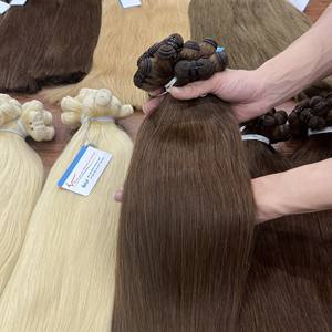 Extensions de cheveux humains vierges Remy de luxe, ondulés naturels, ondulations profondes lâches, trame machine, cheveux vietnamiens de haute qualité, vente en gros - Product Image 5