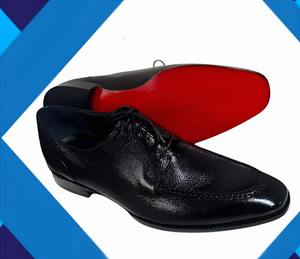 Chaussures Oxford avec logo personnalisé, chaussures formelles en cuir véritable de haute qualité fabriquées en usine, chaussures pour hommes au design élégant et durable, vente en gros - Product Image 4