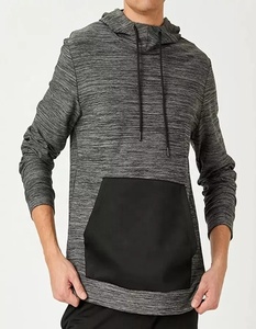 High Quality Polyester Plain Workout Contrast Color <b>Pullover</b> <b>Men</b> Custom Hoodies - Product Image 5