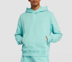 Sweat à capuche en coton lourd de haute qualité et sweat-shirt pour hommes impression bouffante personnalisée sweat à capuche court hommes Streetwear - Product Image 4