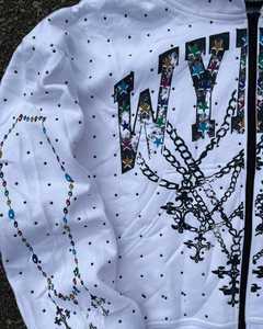 Streetwear d'hiver vintage délavé à l'acide, pull à capuche en polaire Boxy, design personnalisé, impression DTG, coton lourd avec strass - Product Image 5