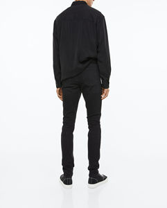 กางเกงยีนส์สกินนี่ขายาวสำหรับผู้ชายกางเกงยีนส์แฟชั่นทรงสลิมฟิตสำหรับผู้ชาย - Product Image 3