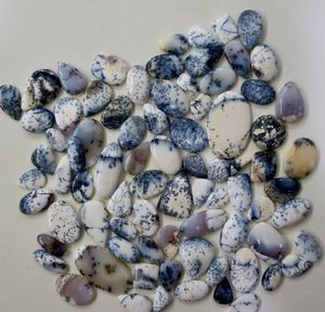คุณภาพสูง Dendrite Cabochon สีขาวที่ไม่ซ้ำกันรูปไข่ธรรมชาติสีขาวตัด Dendrite โอปอลอัญมณีหลวมที่สวยงามเครื่องประดับควอทซ์ - Product Image 2