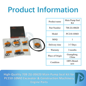 ชุดซีลปั๊มหลักคุณภาพสูง 708-2G-00620 สำหรับรถขุด PC210-10MO อะไหล่เครื่องยนต์เครื่องจักรก่อสร้าง รับประกัน 3 เดือน - Product Image 2