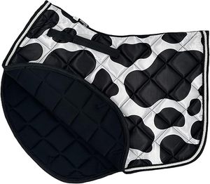 Juego de almohadillas de sillín de salto inglés personalizadas y transpirables cómodos | Diseño sublimado con doble cordón y cordones Equipo de equitación - Product Image 1