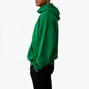 Automne et hiver hommes à manches longues pull à capuche sport pull Polyester/coton uni teint solide motif sweats à capuche - Product Image 2