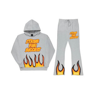 ชุดวอร์มสองชิ้นมีฮู้ดสำหรับผู้ชายชุดวอร์มสีพื้นชุดวอร์มสำหรับใส่วิ่งจ๊อดีสีพื้นพิมพ์โลโก้ได้ตามต้องการสำหรับฤดูหนาว - Product Image 5