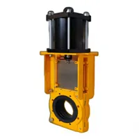 Vanne à opercule industrielle pour boues en fonte ductile et acier inoxydable, manuelle, type Wafer, pour eau, DN50-DN500, application générale