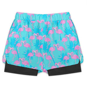 Pantalones cortos de playa de verano de poliéster/algodón con cierre de cordón de cintura alta y patrón sólido de alta calidad ecológico de doble capa para hombres - Product Image 3