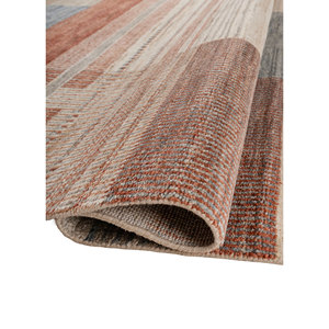 Tapis en laine ivoire Blythe noué à la main, grand format, design patchwork pour la décoration de la maison, du salon ou du couloir - LSEA-1372 - Product Image 2