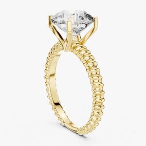 Anillo de Diamante de Laboratorio de Alta Calidad, Hecho a Mano, con Piedra Central Brillante para Compromiso y Ocasiones Festivas al Mejor Precio - Product Image 5