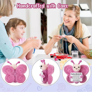 Poupée Papillon en Crochet Faite à la Main en Gros - Soutien Émotionnel et Énergie Positive pour Enfants - Product Image 4