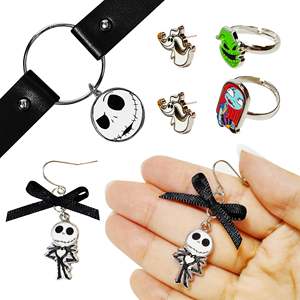 ต่างหูแบบห่วง จี้รูปปลา ต่างหูแบบห้อย สร้อยคอ ชุดเครื่องประดับแฟชั่นธีมคริสต์มาสนอนฝัน ของแจ็ค สเกลตัน แบบ OEM/ODM ปรับแต่งได้ สั่งซื้อโดยตรง - Product Image 3