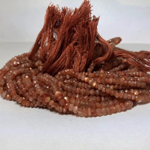 4mm 5mm Naturel AAA Brun Pierre de Soleil À Facettes Rondelle Pierres Précieuses Perles Strand Cordes au Meilleur Prix D'usine En Gros En Ligne Alibaba - Product Image 1