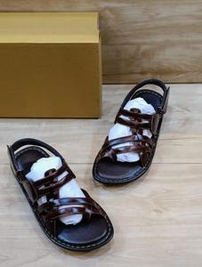 2025 100% zapatos de seguridad transpirables cómodos de cuero puro sandalias y Zapatillas para hombre para uso diario precio barato artículo de conjunto pesado - Product Image 5