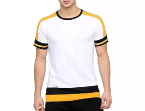 Top qualité hommes 100% coton t-shirts couleur personnalisée basique coupe régulière t-shirt pour hommes fabriqué au Pakistan - Product Image 5