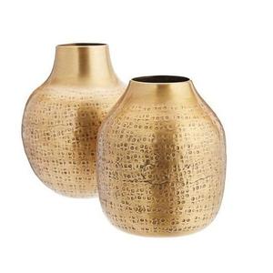 Vase à fleurs en métal de conception traditionnelle de haute qualité avec finition personnalisée pour les décorations de mariage directement fournies d'Inde - Product Image 6