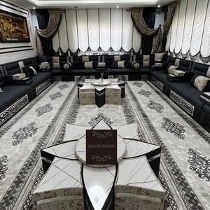 Asientos de piso oriental Sofá étnico Sofá árabe Majlis Sofá de estilo otomano Conjunto árabe Yalsa Asientos de piso oriental de lujo - Product Image 2