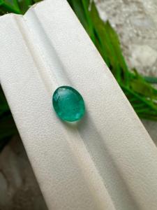 Piedra de corte ovalado de esmeralda de Zambia Natural muy hermosa de 10x8 MM con piedras preciosas sueltas de buen brillo para hacer joyas de 2,53 quilates - Product Image 4