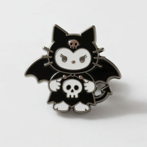OEM/ODM Available Cute for <strong>Cat</strong> &amp; Bat Halloween Brooch <strong>Antique</strong> Cartoon Enamel Pin Festive Jewelry Gift for Party &amp; Decoration - Product Image 5