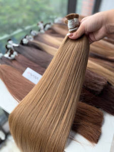 Cabello Humano Virgen Vietnamita 100%, Liso, Color Oscuro, Super Double Drawn, 20 kg, 8 Pulgadas Estiradas, Crudo 12A, Diseño Libre - Product Image 6