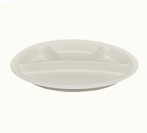 Durable 12 pulgadas 4CP Placa de compartimento redondo 302mm de diámetro con 25,5mm de profundidad Ideal para servir comidas aperitivos Catering uso de cocina - Product Image 6