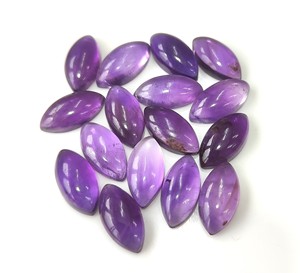 2x4mm-15x30mm พลอยอะเมทิสต์ธรรมชาติทรงหลังแบนแบบหลวมสำหรับทำเครื่องประดับขายส่ง - Product Image 1