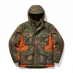 Veste tactique de chasse pour homme OEM à imprimé arbre, veste softshell à capuche pour l'extérieur en hiver, vêtements d'extérieur camouflage forestier de haute qualité - Product Image 1