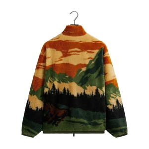 Poliéster/algodón recubierto de cuello alto cremallera completa chaqueta de lana ropa deportiva frente al aire libre montaña invierno transpirable a prueba de viento - Product Image 2
