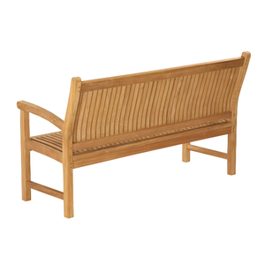 Bancs de patio modernes 150 cm Banc de jardin en bois de teck Sièges de jardin de confort durable pour le jardin Mobilier de parc extérieur - Product Image 4