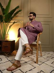 Meilleures ventes : Kurta pyjama classique pour homme, manches longues, tenue traditionnelle pour les fonctions et les célébrations, approvisionnement mondial - Product Image 4