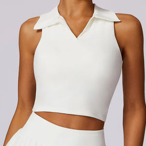 Ropa deportiva Uniformes DE TENIS Logotipo personalizado Impreso Color sólido Vestido de tenis de paleta transpirable - Product Image 2