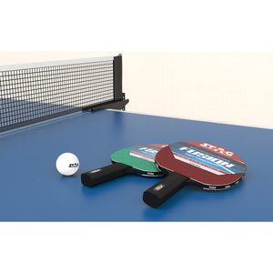 Raquette de tennis de table Stag Iconic Fusion Series, professionnelle, durable, écologique, 13 couches, bois, caoutchouc, picots, fibre de carbone - Product Image 4