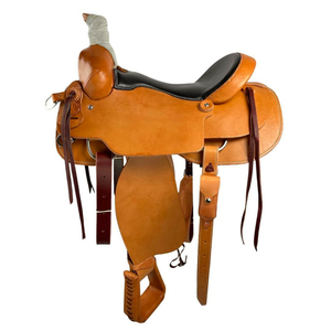 Selle de cheval western en cuir marron pour l'équitation sur sentier, selles de dressage pour chevaux, selles de sentier en cuir 2026, vente chaude - Product Image 5