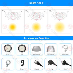 Ahorro de energía UL ETL CE 150lm/W ÁREAS GRANDES 150W 200W 250W IP65 Iluminación de almacén - Product Image 5