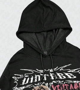 Top Online Selling Street Style Men Hoodie Wholesale Rate Men DTF Printed Hoodie Unique Style Pullover Thermal Hoodie for Men - Product Image 3