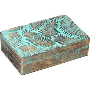 Caja de almacenamiento de joyería de madera de gran oferta personalizada soporte de diseño de lavado azul para todos los accesorios a un precio razonable - Product Image 4