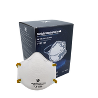Masque respiratoire jetable certifié CE KN95 EU, anti-poussière, anti-fumée, masque FFP2