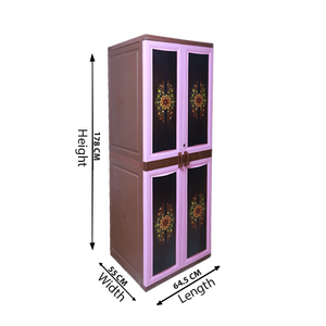 ตู้เสื้อผ้าสะท้อนแสง โซลูชันขั้นสุดยอดสําหรับพื้นที่อยู่อาศัยที่จัดระเบียบ ค้นพบความอัจฉริยะของ Almirah พลาสติก HAMKO พร้อมกระจก - Product Image 3