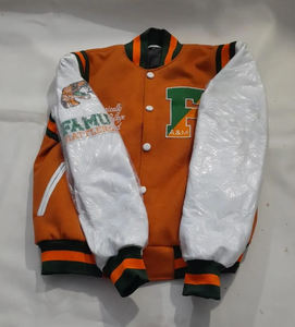 Florida A & M University Famu lana seda invierno transpirable Varsity chaqueta hombres mujeres Vintage bordado Lettermen botón - Product Image 3