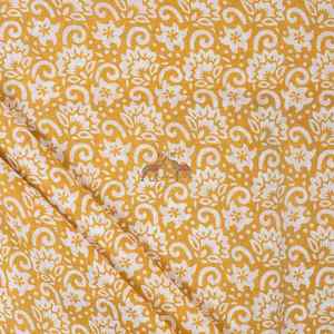 Tissu imprimé à la main léger et tendance, beau motif floral en coton pour robes, sacs, rideaux, vêtements pour femmes - Product Image 2